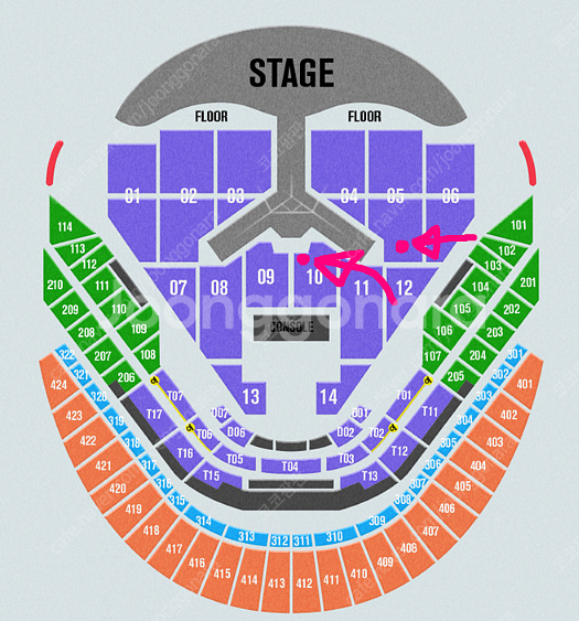 1/4 임영웅 콘서트 vip 단석 연석 / 10구역 중...--0
