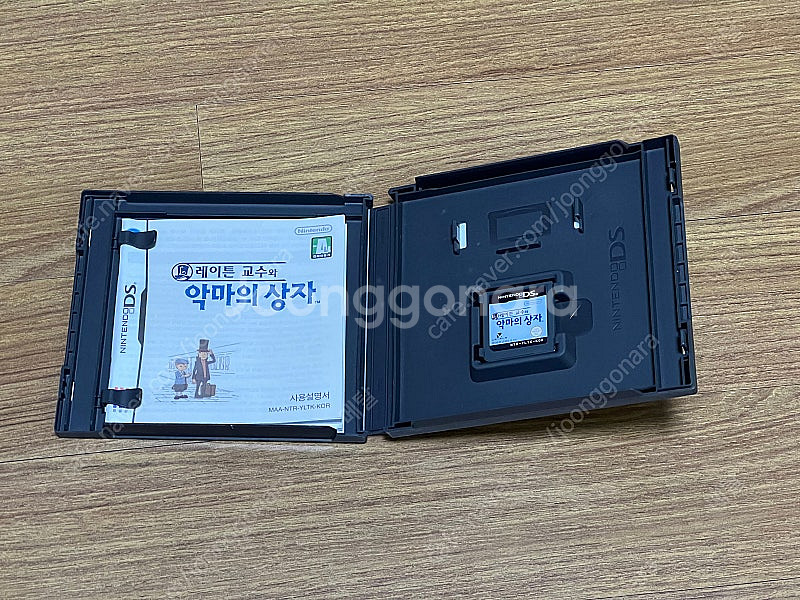 닌텐도DS 레이튼 교수와 악마의 상자 정품 게임칩+케이...--1