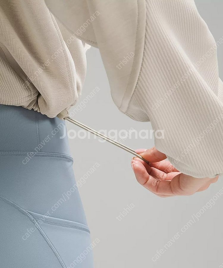 룰루레몬 브러시드 리브드 소프트스트림 하프집 MOVT--4