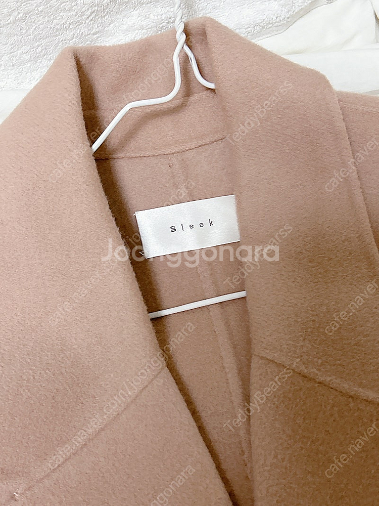 문피치 핸드메이드 코트 핑크--9