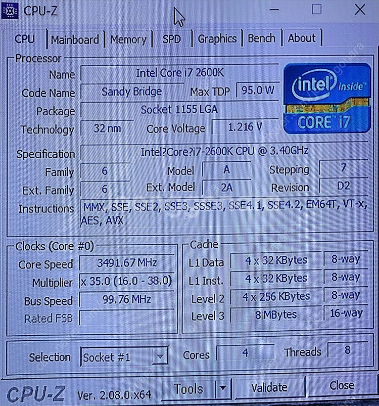 [중고컴퓨터] i7-2600k 램16g ssd 128g...--0