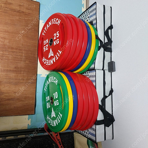 컬러우레탄원판 타이탄테크 도살자 원판 305kg+저중량원판