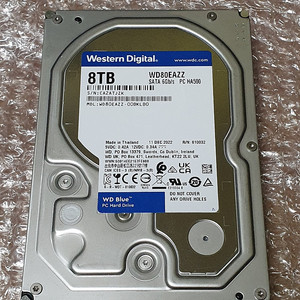 wd 블루 blue hdd 하드 8tb 8테라