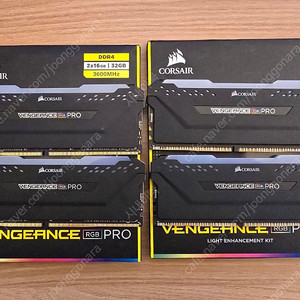 커세어 벤전스 RGB PRO 32GB(16*2) DDR4 3600MHz C18 + 커세어 더미킷