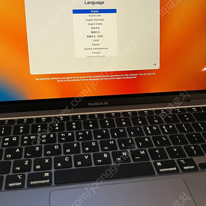 맥북에어 M1 기본형 스페이스그레이 팝니다 (배터리사이클 29)