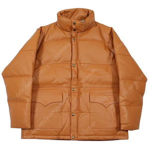 [L] Suntory Boss Coffee 15th Anniversary Leather Down Jacket 산토리 보스 커피 15주년 스페셜 레더 다운 자켓 돈피