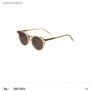 로우로우 선글라스 RAWROW R SUN 480 ULTRA CLIP ACETATE 49 (BROWN) 새제품 9만 판매