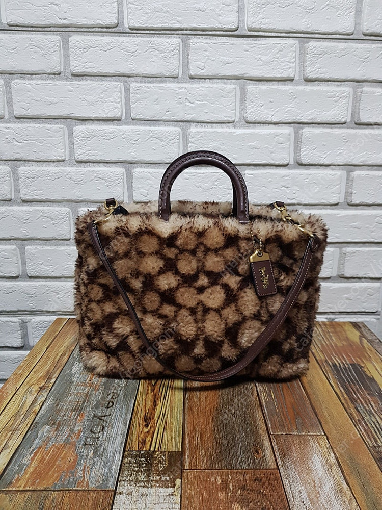 [정품] 코치 시그니처 양모 숄더백--1