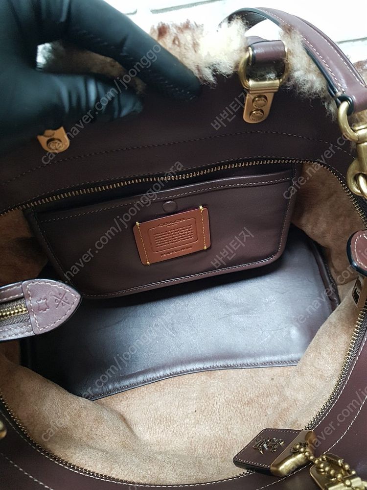 [정품] 코치 시그니처 양모 숄더백--7