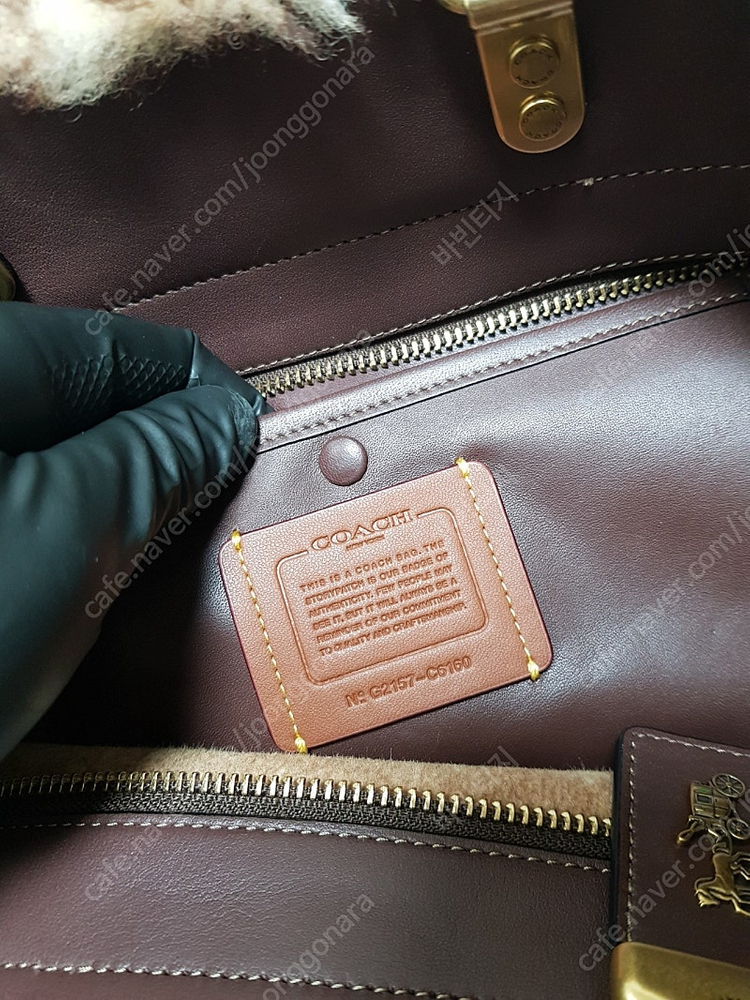 [정품] 코치 시그니처 양모 숄더백--8