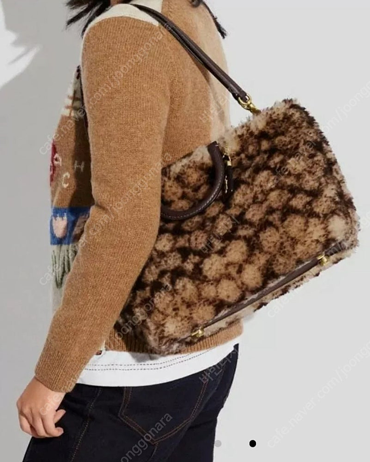 [정품] 코치 시그니처 양모 숄더백--9