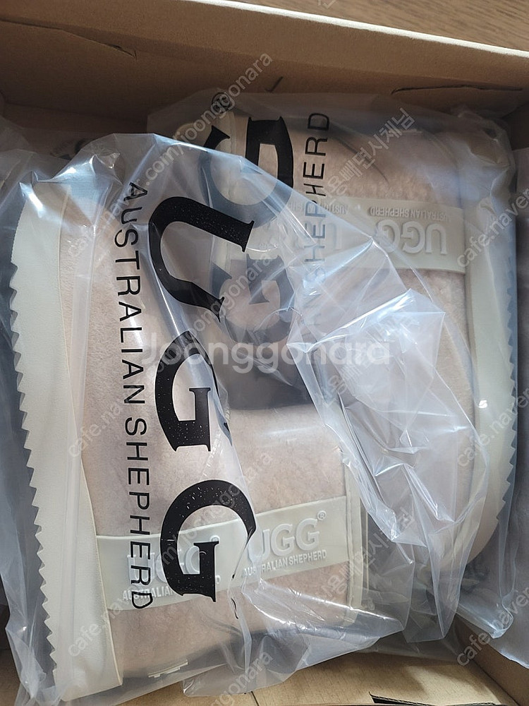 호주 어그 클리어 레인부츠 UGG 크림 밀크 35(22...--4