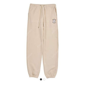 [아크메드라비] 여성 트레이닝바지 A LOGO EMBLEM PATCH SWEAT PANTS BEIGE-A컬러패치