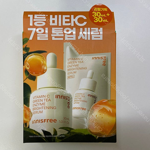 이니스프리 비타C 7일 톤업 세럼 30ml+리필팩 30ml