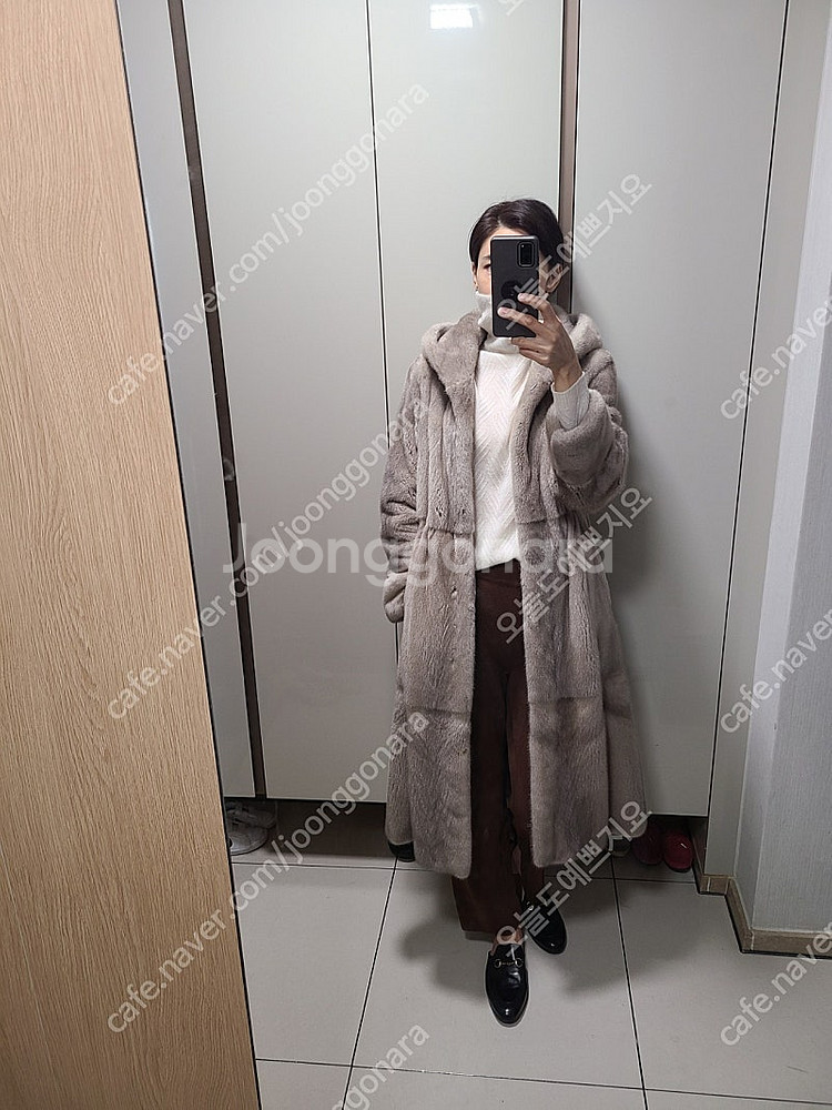 실버블루 후드 3단밍크 에눌가능--0