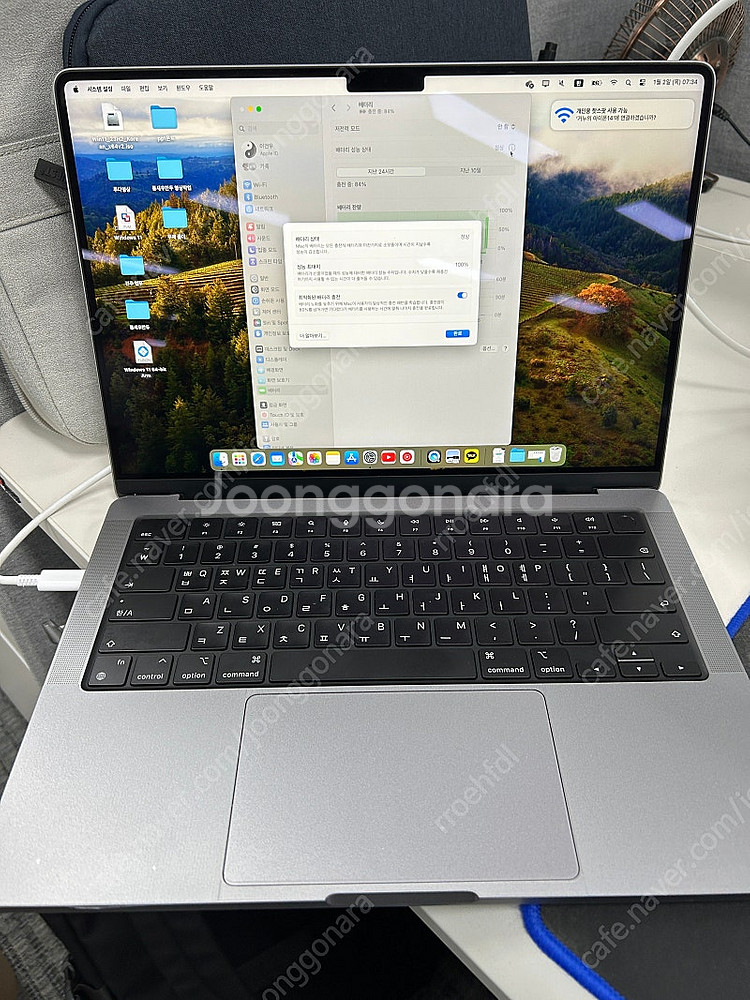 맥북 프로 14인치 8gb 1TB+매직마우스--2