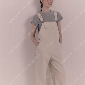 [새상품] 낫띵리튼 코튼 오버롤 크림 S사이즈 Toffe cotton overall