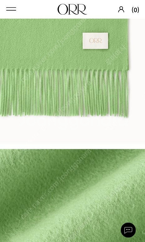 오르 ORR 램스울 프린지 머플러 새상품 (B품)--2