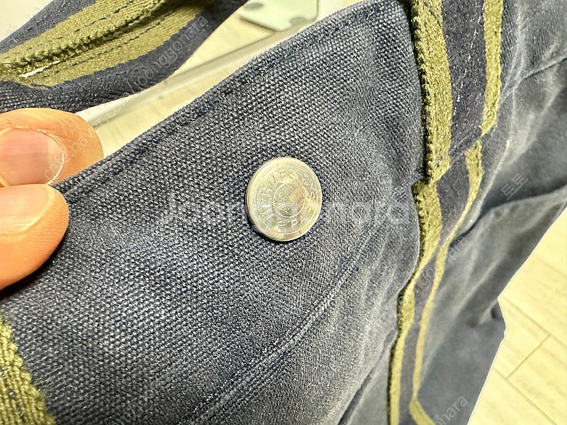 에르메스 페브릭 후루토 토트백 네이비--1
