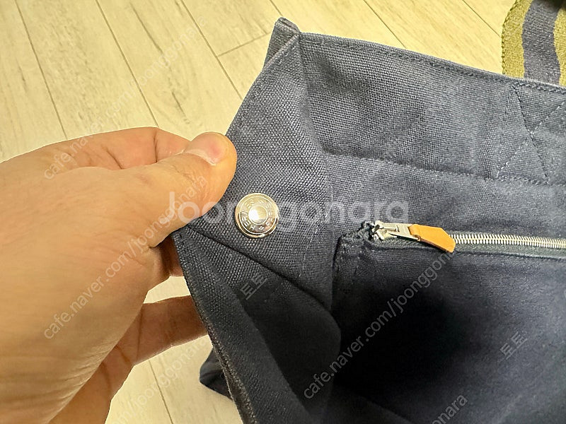 에르메스 페브릭 후루토 토트백 네이비--5
