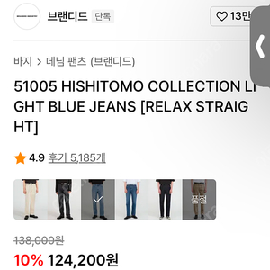 브랜디드, 51004 HISHITOMO Light BLUE(30사이즈)