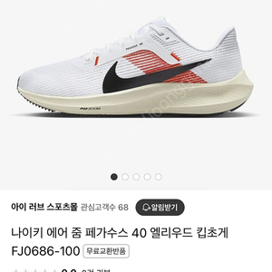 나이키 에어 줌 페가수스 40 엘리우드 킵초게