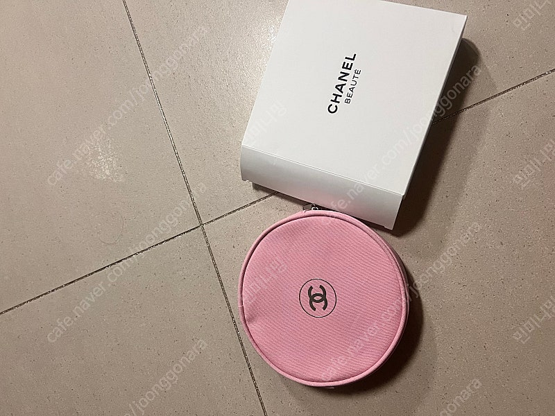 택포))샤넬 핑크 탬버린 파우치 이미지