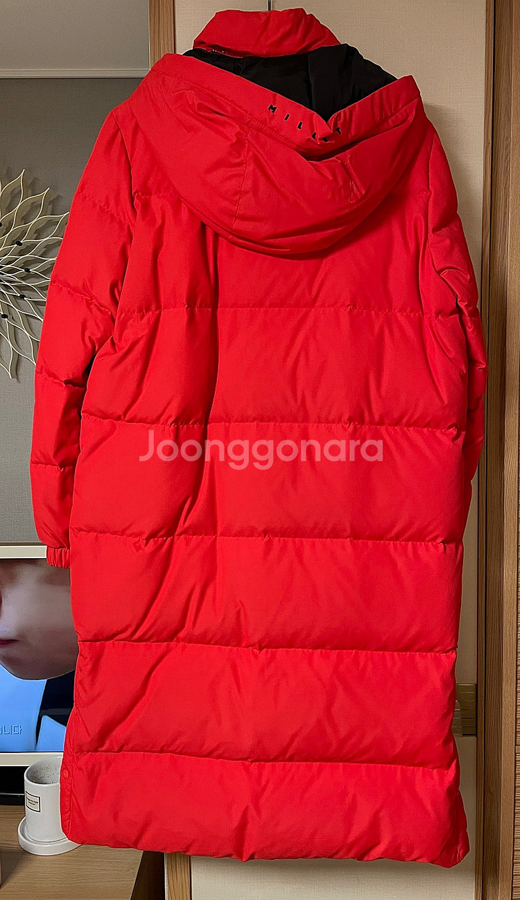 밀레 덕다운 롱패딩 90사이즈--1