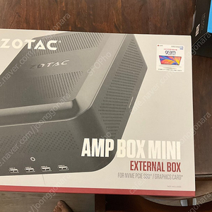 Zotac AMP BOX MINI EGPU 외장GPU 박스 미개봉 새제품 팝니다