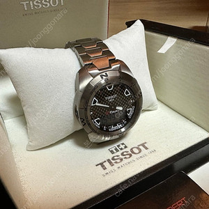 띠쏘 티터치 티타늄 남자 메탈 시계 T013 420 크리스탈 사파이어 TISSOT 시계