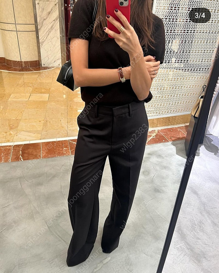 식스앤어하프 팬츠L 사이즈 후왓웨어 매니모어몽 켈리에디 이미지