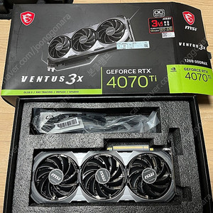 MSI GeForce RTX 4070 Ti 벤투스 3X OC D6X 12GB 팝니다.