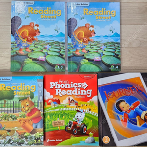 Journeys 2.1, Reading street 1.3, 1.4, 2.2, From Phonics to reading level A