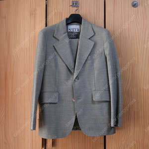 [SATUR] Quito Big Lapel Two Button Jacket _ Sage Green