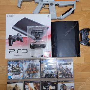 PS3 본체 250GB + 게임 8개 + 샤프슈터 + 컨트롤러 + 카메라