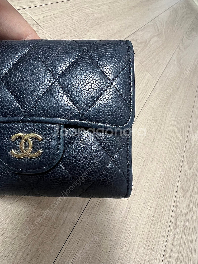 샤넬 캐비어 반지갑--3