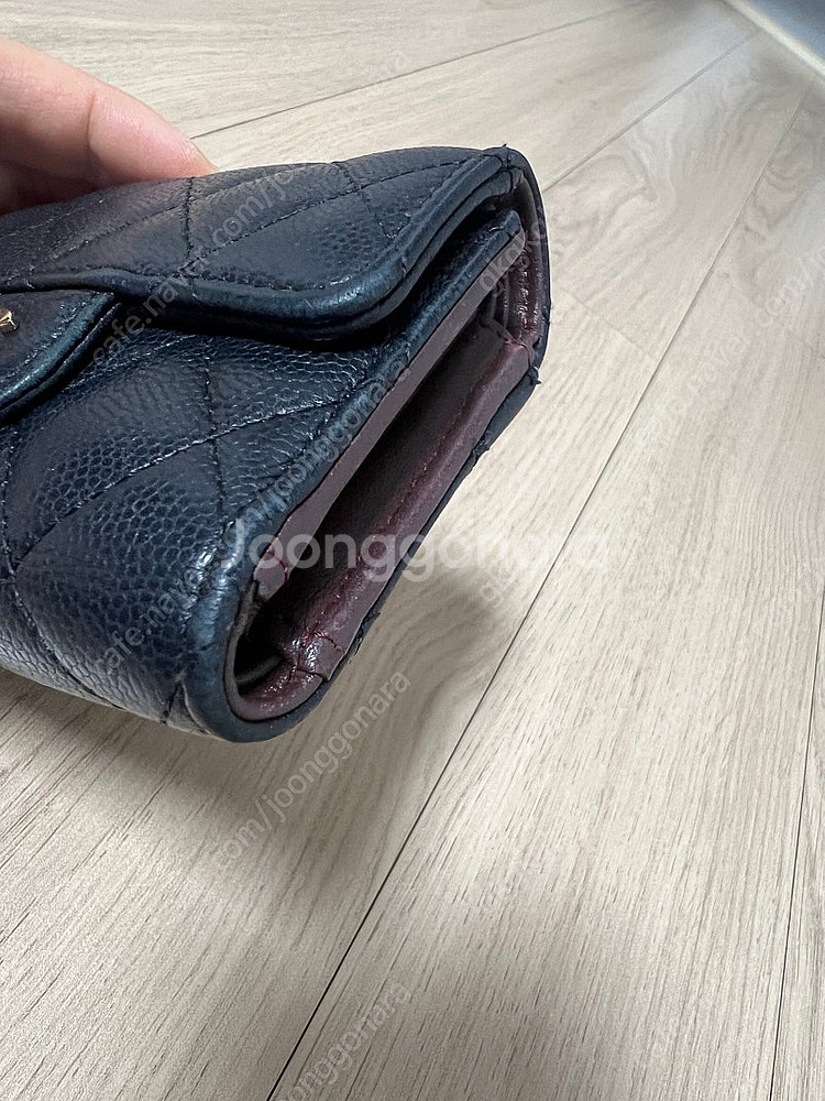 샤넬 캐비어 반지갑--4