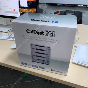 CalDigit T4 Thunderbolt 3 4베이 RAID 시스템 (고화질 대용량 영상편집용)