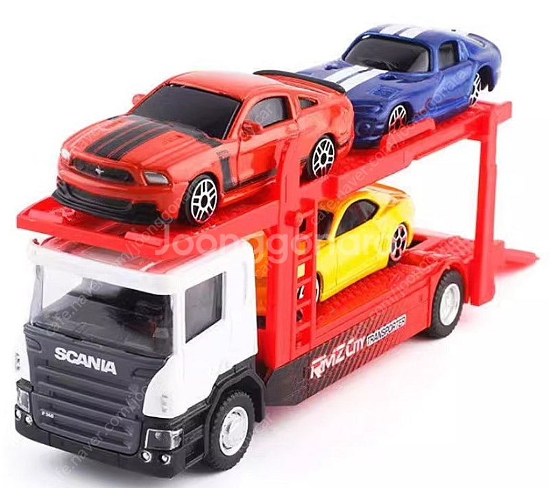 1:64 스카니아 차량 운송 트럭 다이캐스트 미개봉 새상품--0