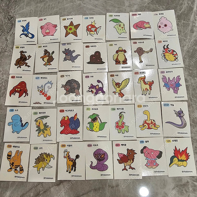 포켓몬 띠부실 133이브이 포함 36장 일괄판매 ㅡ택포1.5--1