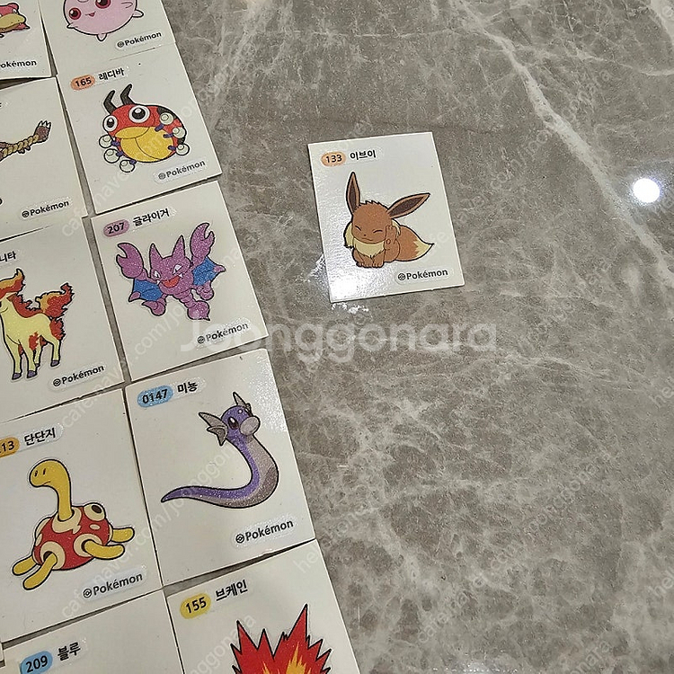 포켓몬 띠부실 133이브이 포함 36장 일괄판매 ㅡ택포1.5--2