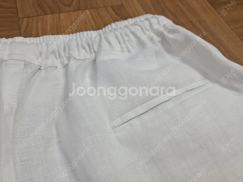 [역시즌 가격] 키톤 린넨 쇼츠 드로우스트링 밴딩 반바...--2