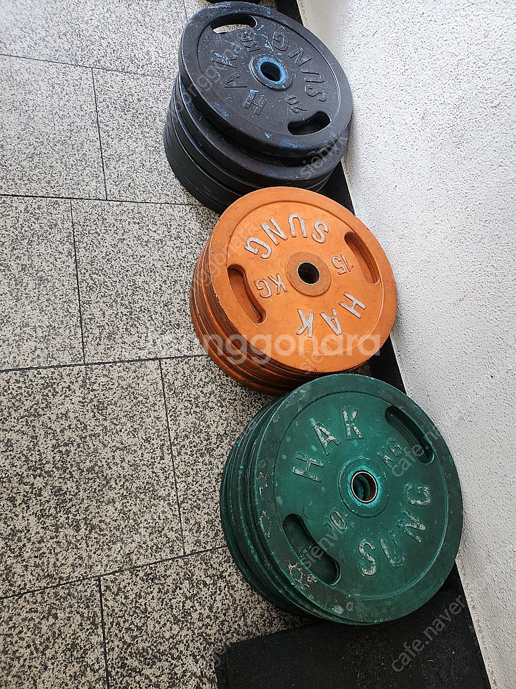 학성 중량 원판 280kg. 1kg 당 1100원 일괄...--1
