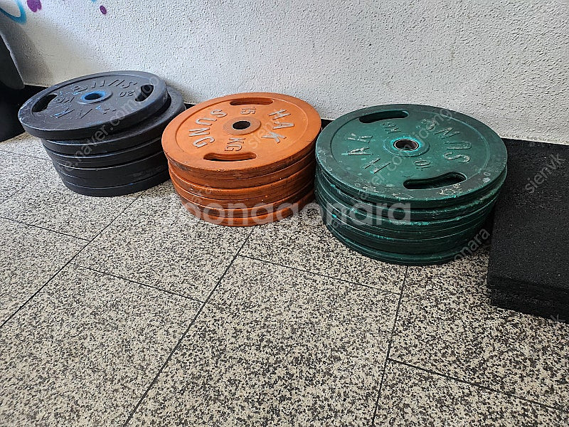 학성 중량 원판 280kg. 1kg 당 1100원 일괄...--0