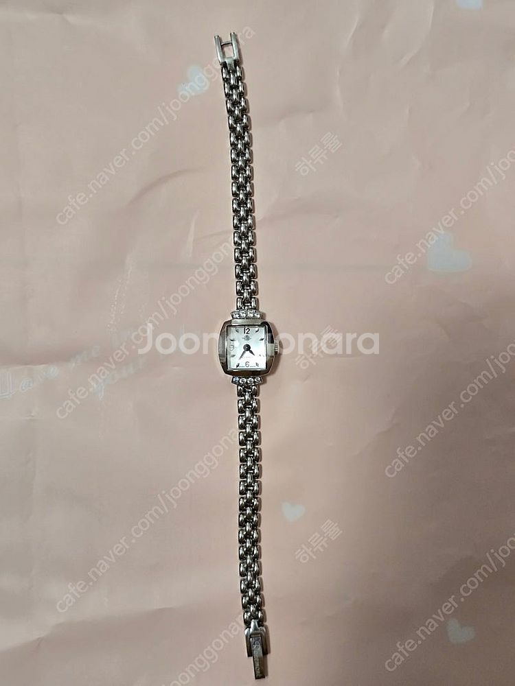 로즈몽 실버 메탈 시계--0