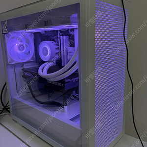 nzxt h7 flow 화이트 케이스 + 아틱 arctic p14 argb