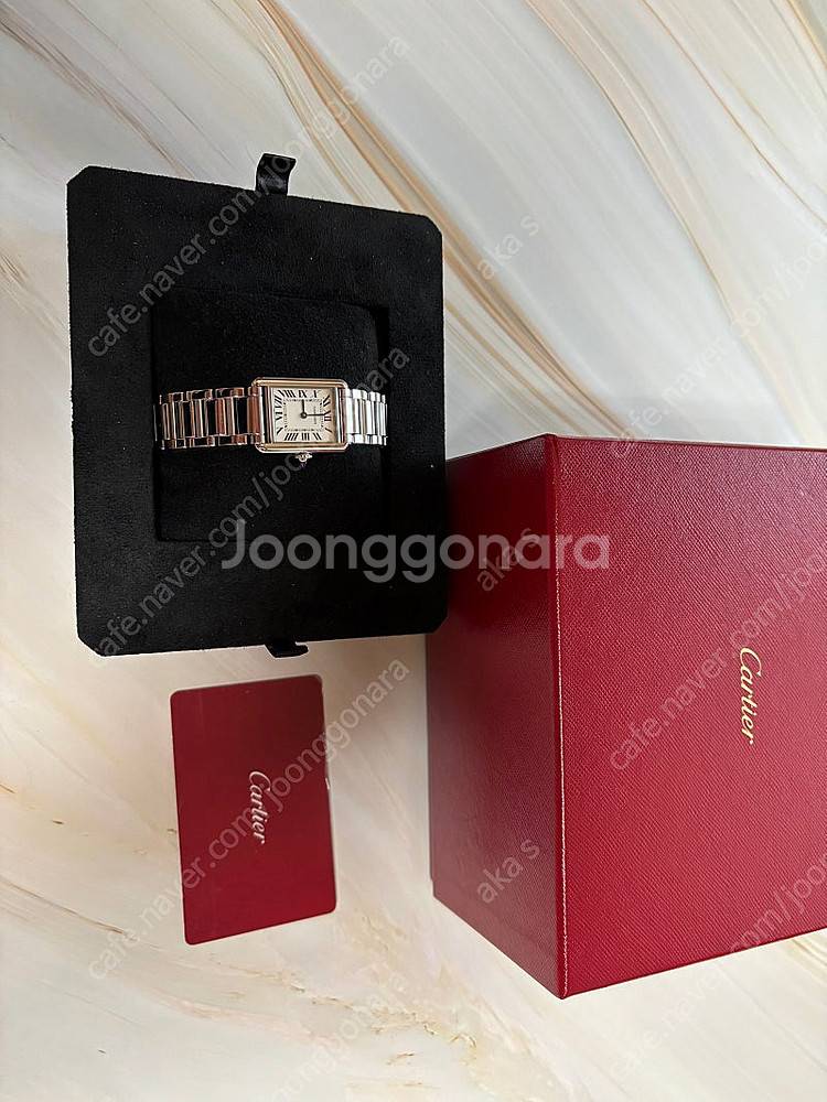 까르띠에 탱크 머스트 스몰 스틸--1