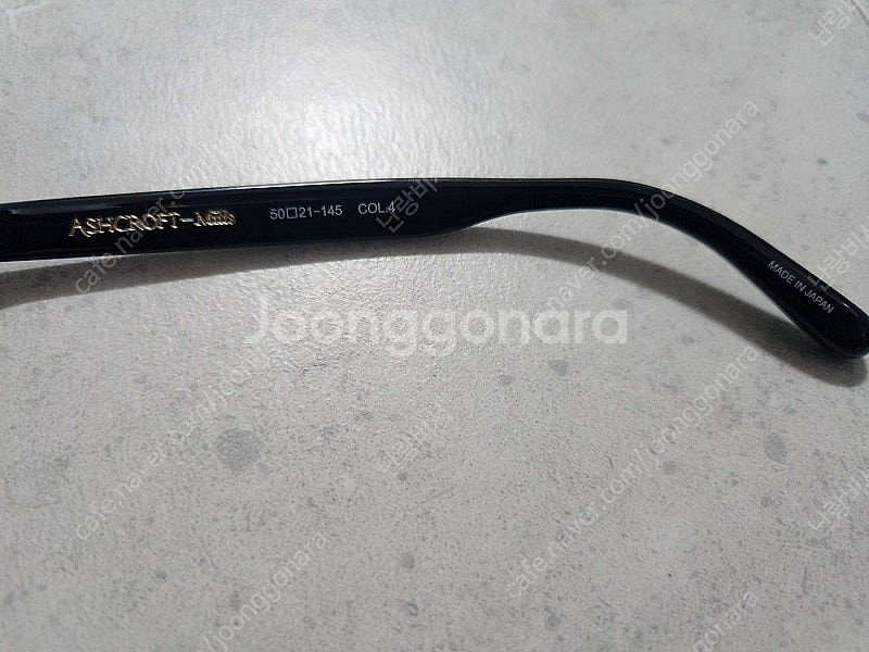 애쉬크로프트 밀스 셀룰로이드 하금테 안경(일본생산)--3