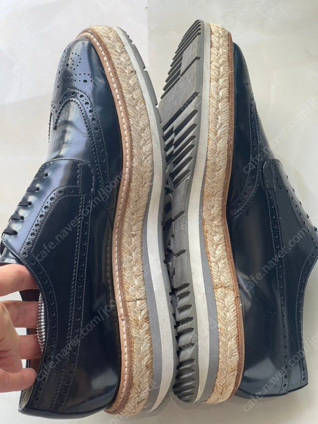 프라다클리퍼8사이즈 블랙-브라운--5