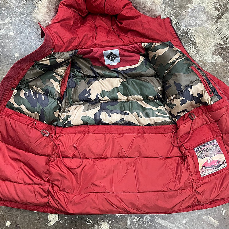 95) Jeep 지프 덕다운 패딩 점퍼 자켓--3